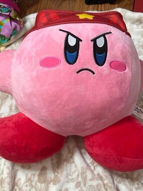 Kirby Plush with Red Bandana - Pink Nintendo Character